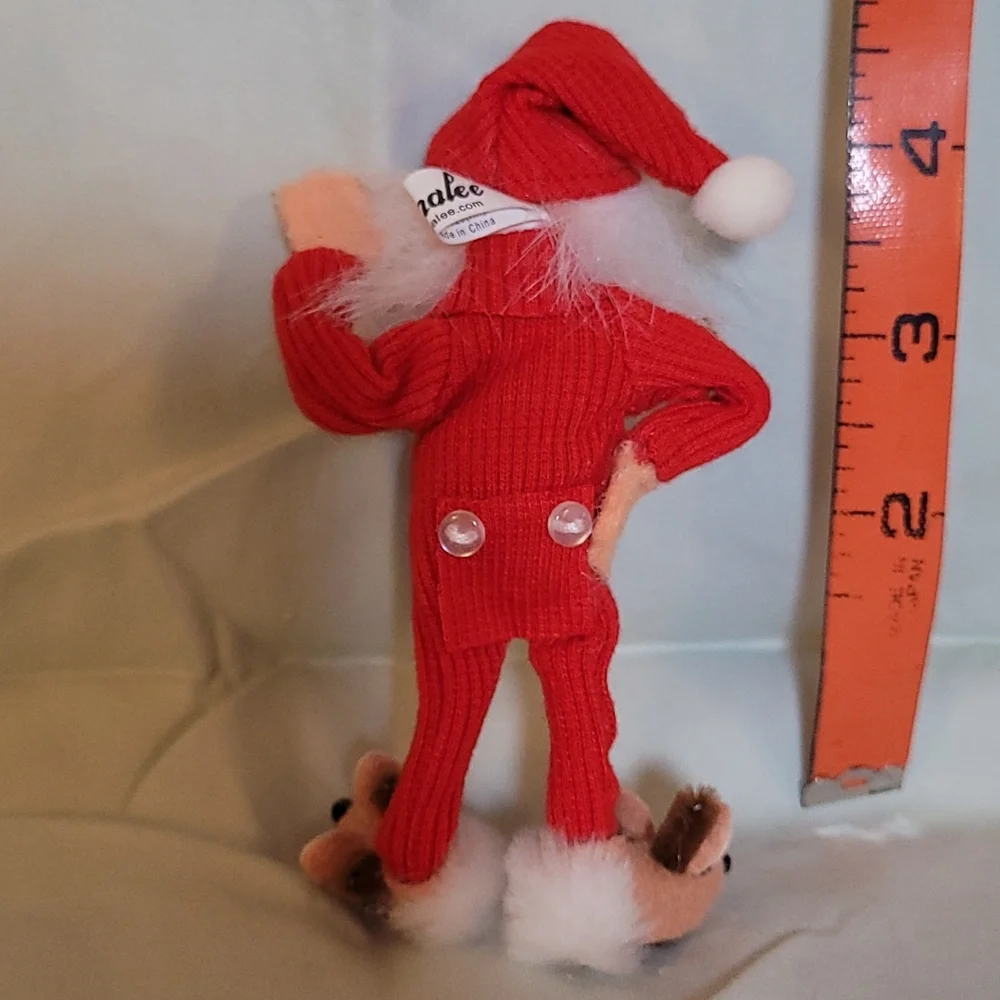Annalee Christmas Ornament. Bedtime Santa with Slippers 2007 - Picture 6 of 11